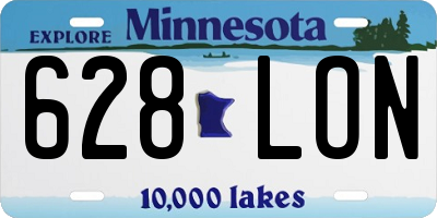 MN license plate 628LON
