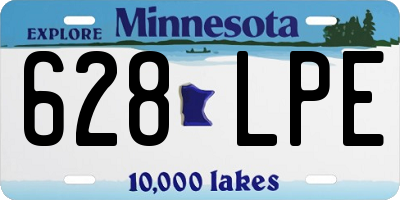 MN license plate 628LPE