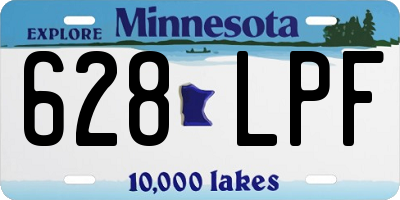MN license plate 628LPF