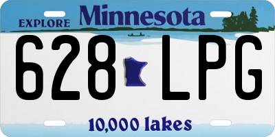 MN license plate 628LPG