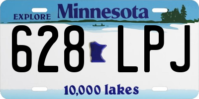 MN license plate 628LPJ