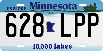 MN license plate 628LPP