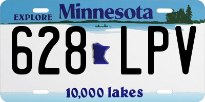 MN license plate 628LPV
