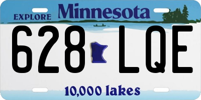MN license plate 628LQE
