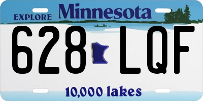 MN license plate 628LQF