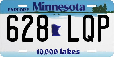 MN license plate 628LQP