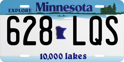 MN license plate 628LQS