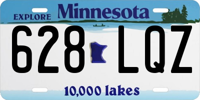 MN license plate 628LQZ