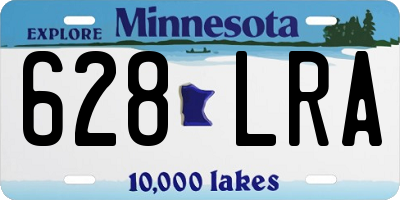 MN license plate 628LRA
