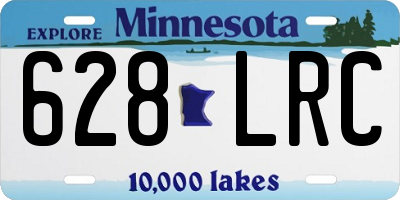 MN license plate 628LRC
