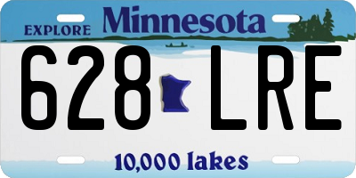 MN license plate 628LRE