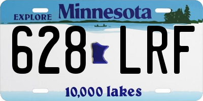 MN license plate 628LRF
