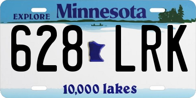 MN license plate 628LRK
