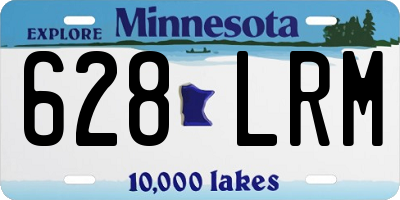 MN license plate 628LRM
