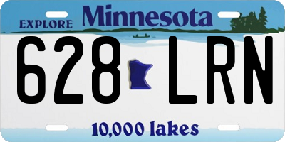 MN license plate 628LRN