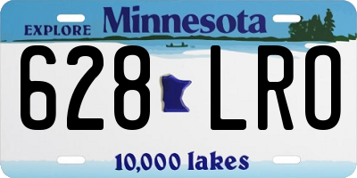 MN license plate 628LRO