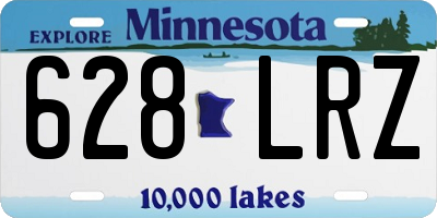 MN license plate 628LRZ