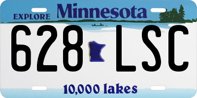 MN license plate 628LSC