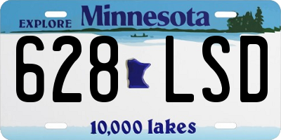 MN license plate 628LSD