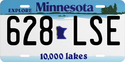 MN license plate 628LSE