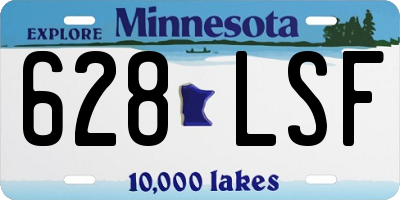 MN license plate 628LSF