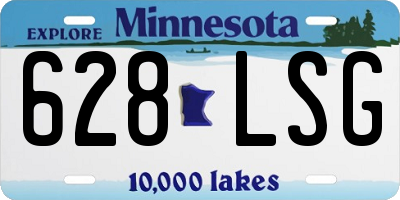 MN license plate 628LSG