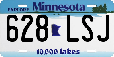 MN license plate 628LSJ