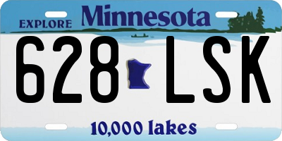 MN license plate 628LSK