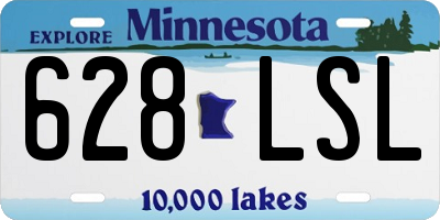 MN license plate 628LSL
