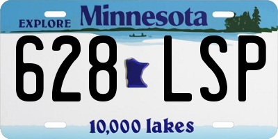 MN license plate 628LSP