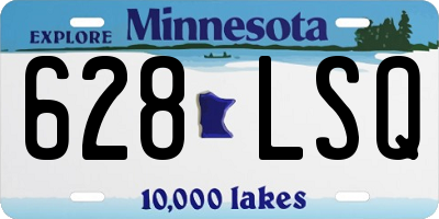 MN license plate 628LSQ
