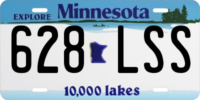 MN license plate 628LSS