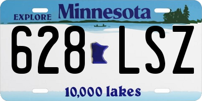 MN license plate 628LSZ