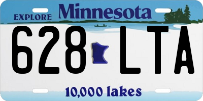 MN license plate 628LTA