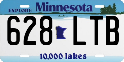 MN license plate 628LTB