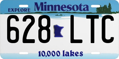 MN license plate 628LTC