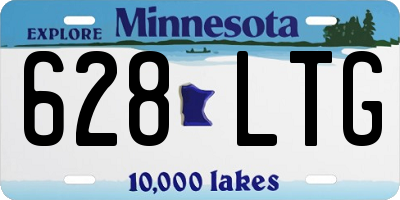 MN license plate 628LTG