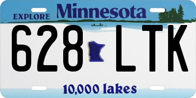 MN license plate 628LTK