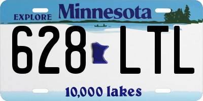 MN license plate 628LTL