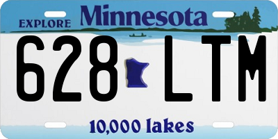 MN license plate 628LTM