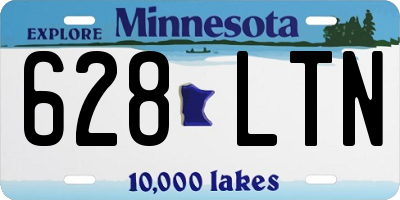 MN license plate 628LTN