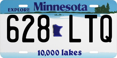 MN license plate 628LTQ
