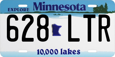 MN license plate 628LTR