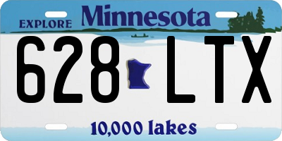 MN license plate 628LTX