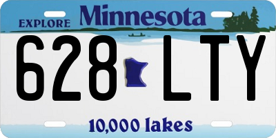 MN license plate 628LTY