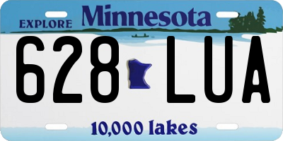 MN license plate 628LUA