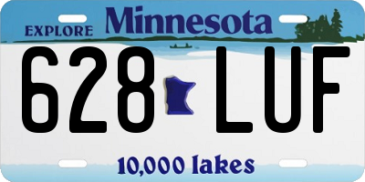 MN license plate 628LUF
