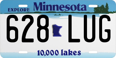 MN license plate 628LUG