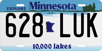 MN license plate 628LUK