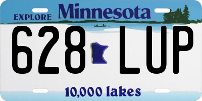 MN license plate 628LUP